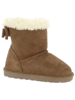 Leder-Winterboots "Amak Toddler" in Hellbraun