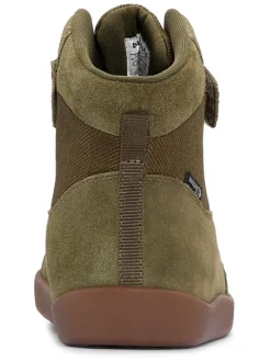 Leder-Winterboots "Brooklyn" in Khaki/ Hellbraun