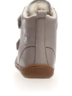 Leder-Winterboots "Bub" in Grau