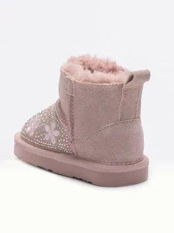 Leder-Winterboots "Clarissa" in Rosa