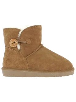 Leder-Winterboots "Crestone" in Hellbraun