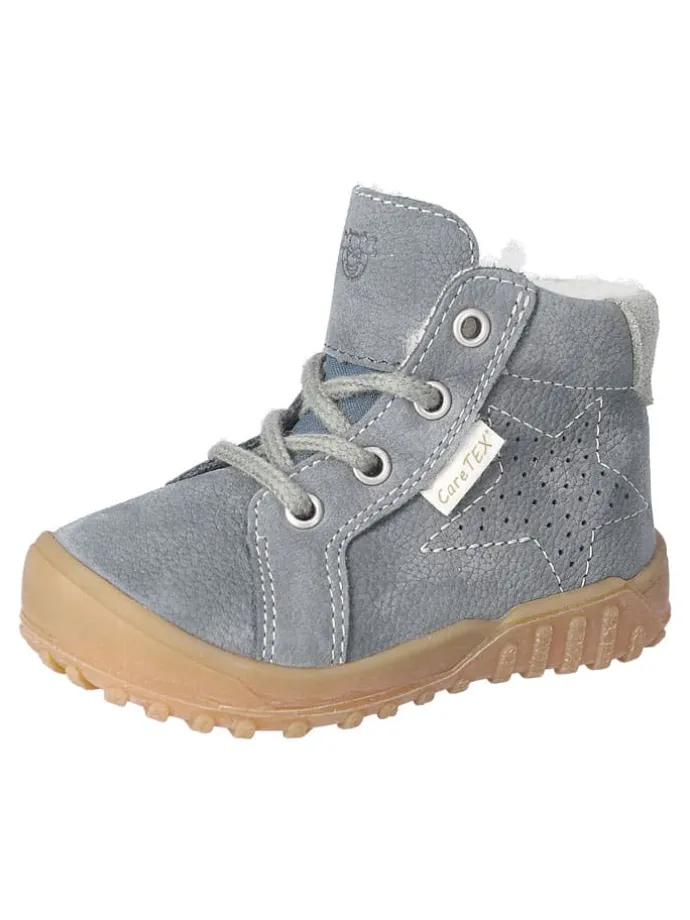 Leder-Winterboots "Denny" in Grau