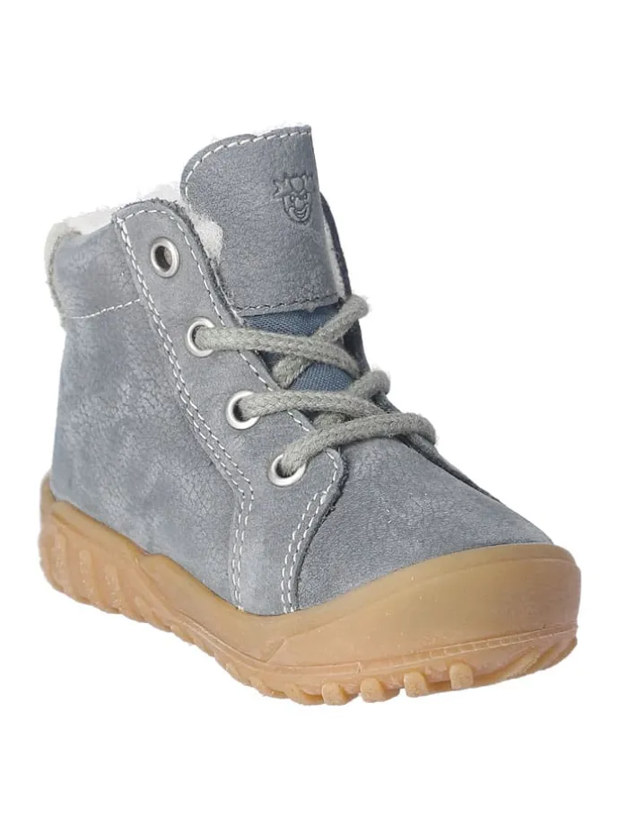 Leder-Winterboots "Denny" in Grau