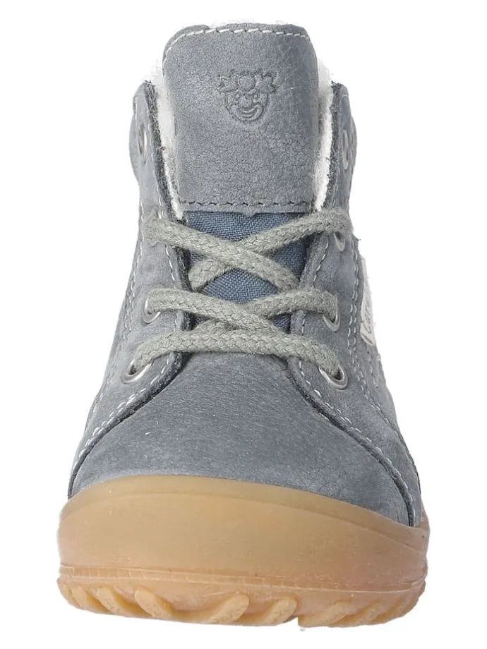 Leder-Winterboots "Denny" in Grau