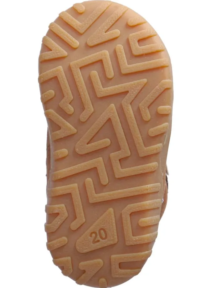 Leder-Winterboots "Denny" in Hellbraun