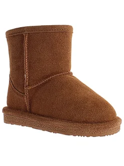 Leder-Winterboots "Ethel Toddler" in Hellbraun