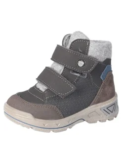 Leder-Winterboots "Finn" in Anthrazit