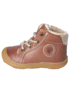 Leder-Winterboots "Georgie" in Hellbraun