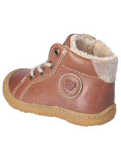 Leder-Winterboots "Georgie" in Hellbraun