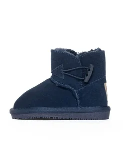 Leder-Winterboots "Hubbard" in Dunkelblau