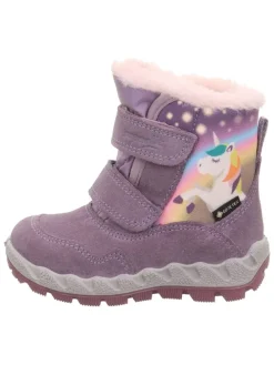 Leder-Winterboots "Icebird" in Lila