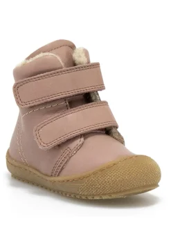 Leder-Winterboots in Altrosa