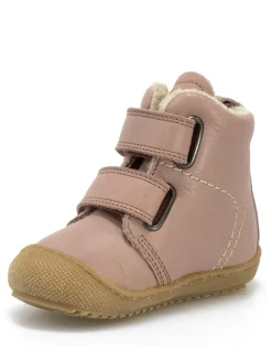 Leder-Winterboots in Altrosa