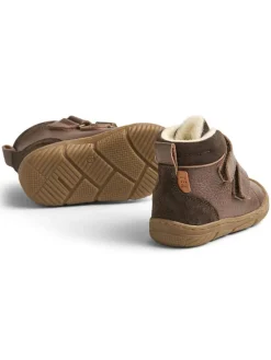 Leder-Winterboots in Braun