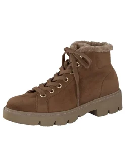 Leder-Winterboots in Braun