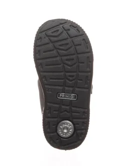 Leder-Winterboots in Grau