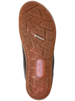 Leder-Winterboots in Grau/ Schwarz