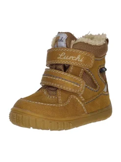 Leder-Winterboots in Hellbraun