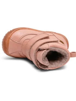 Leder-Winterboots in Rosa