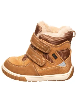 Leder-Winterboots "Jaufen" in Hellbraun