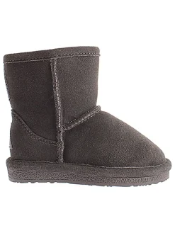 Leder-Winterboots "Luna" in Anthrazit