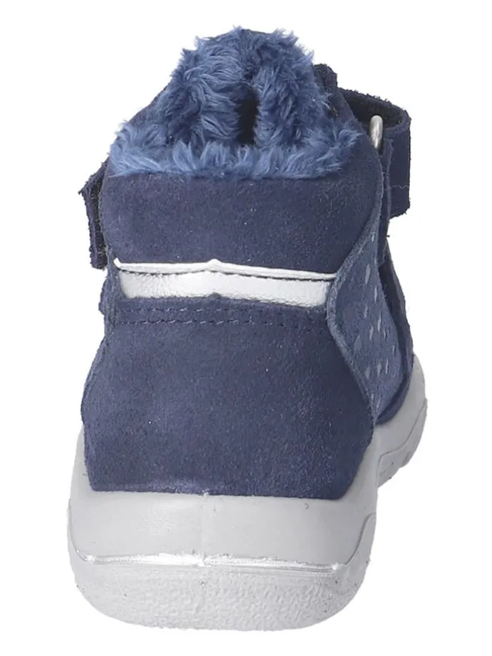 Leder-Winterboots "Monja" in Dunkelblau