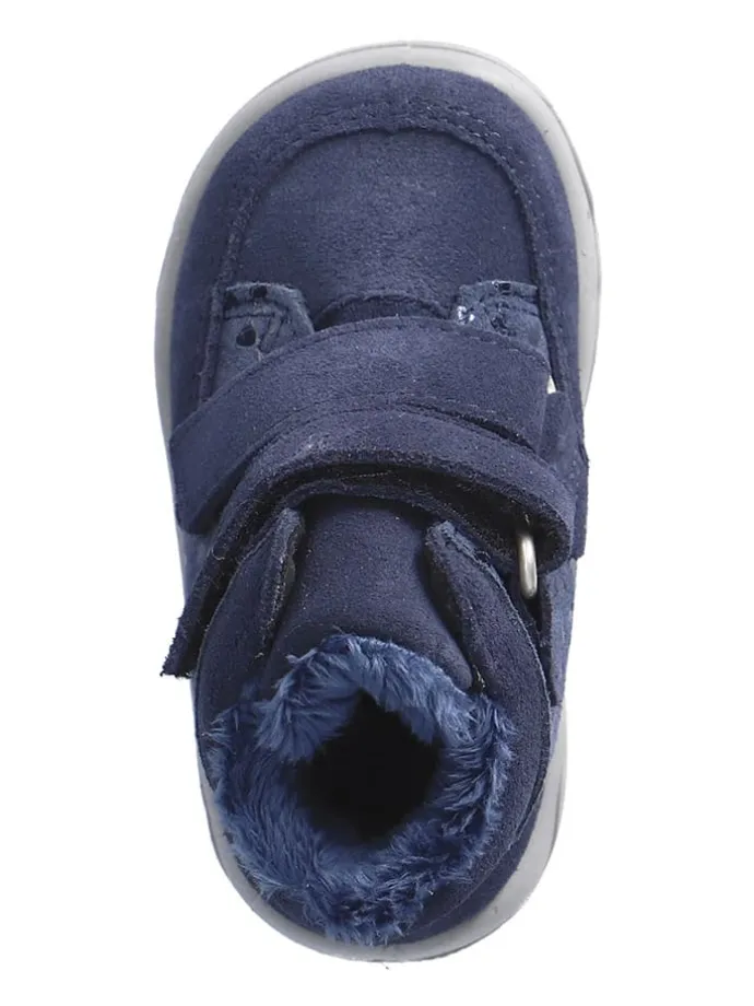 Leder-Winterboots "Monja" in Dunkelblau