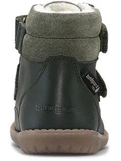 Leder-Winterboots "Rabbit" in Grün