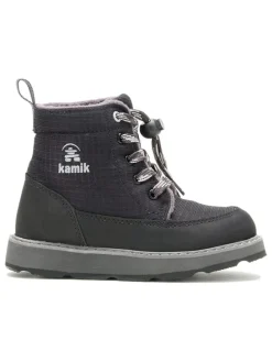 Leder-Winterboots "Risehiker" in Schwarz