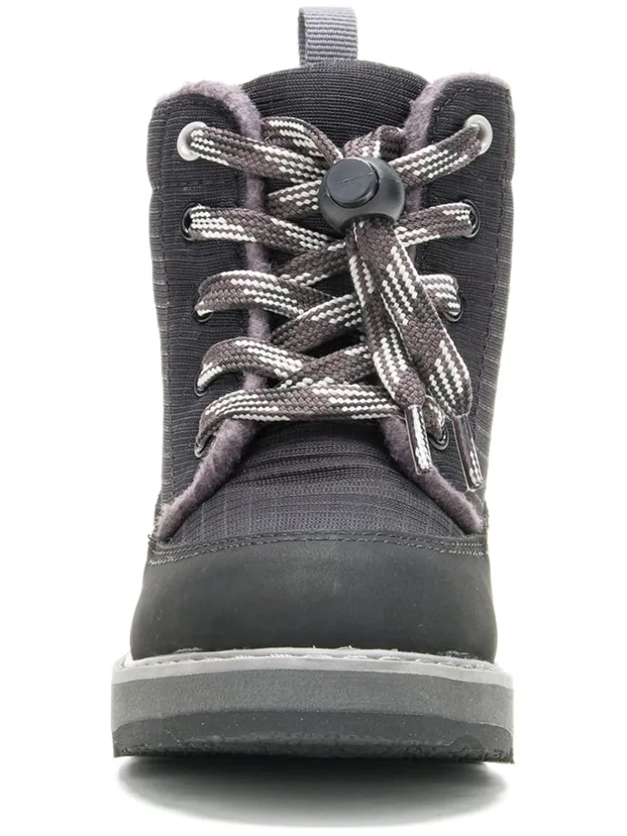 Leder-Winterboots "Risehiker" in Schwarz