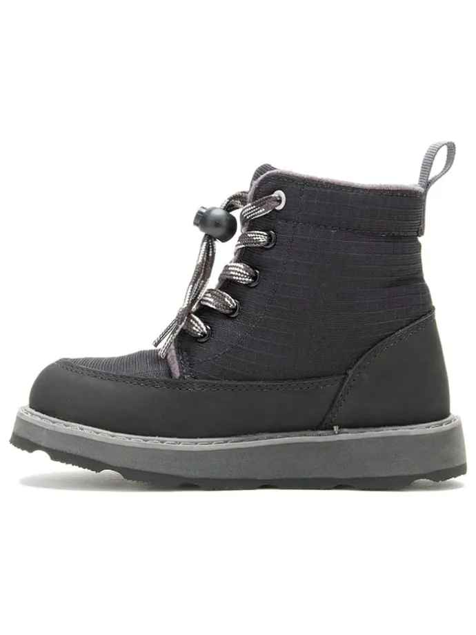 Leder-Winterboots "Risehiker" in Schwarz
