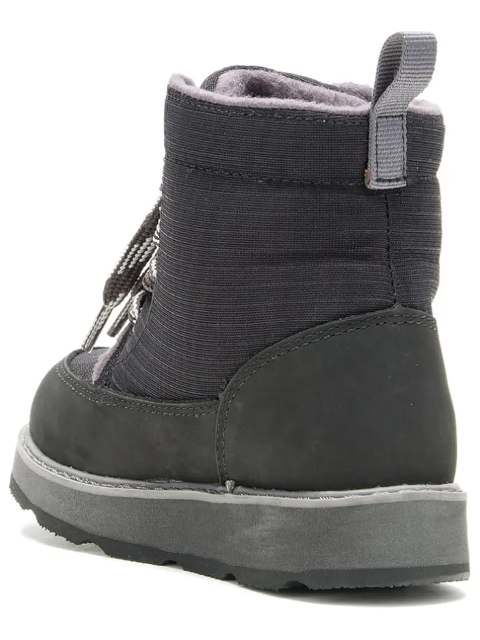 Leder-Winterboots "Risehiker" in Schwarz