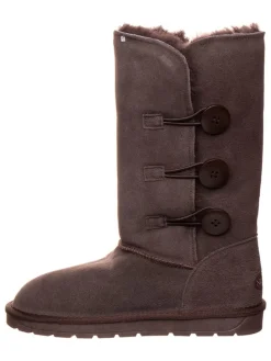 Leder-Winterstiefel "Bernie" in Braun