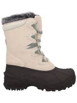 Leder-Winterstiefel "Borhea" in Beige