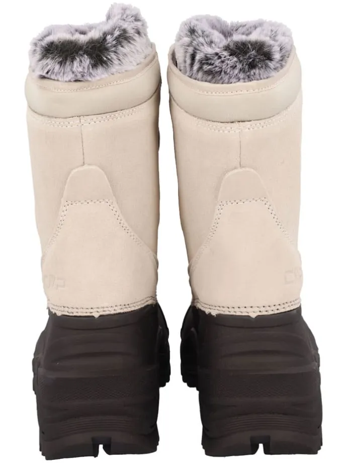 Leder-Winterstiefel "Borhea" in Beige