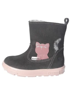 Leder-Winterstiefel "Corina-S" in Anthrazit
