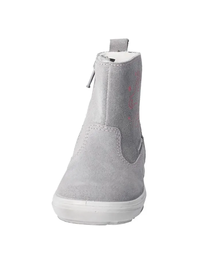 Leder-Winterstiefel "Cosa S" in Grau