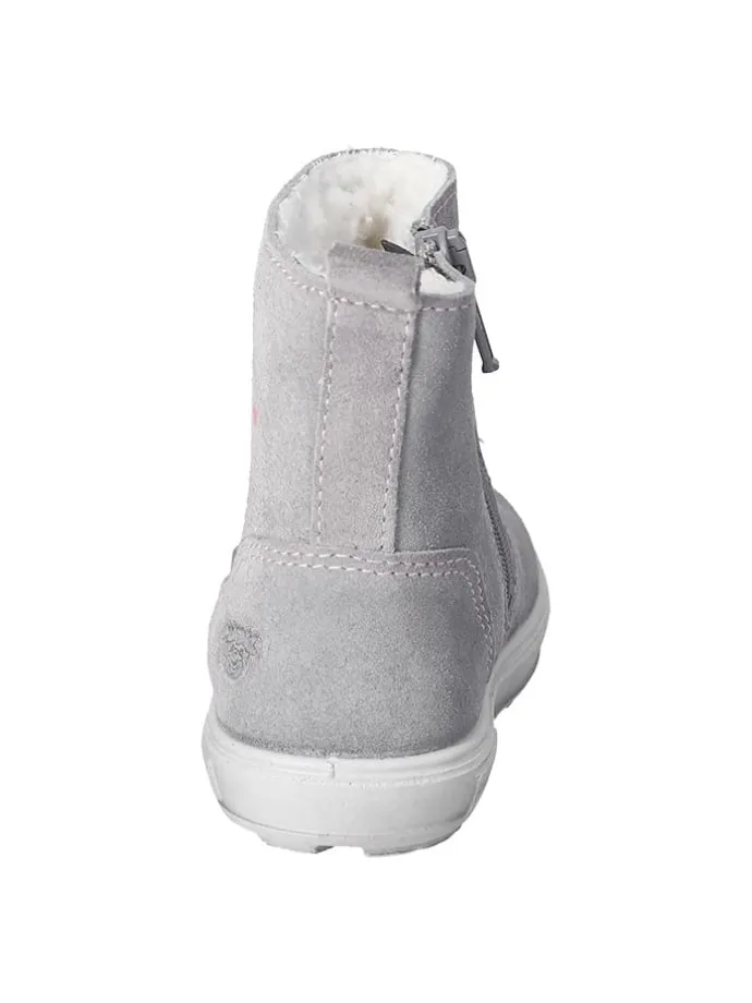 Leder-Winterstiefel "Cosa S" in Grau