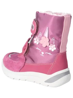 Leder-Winterstiefel "Gaia" in Pink