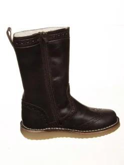 Leder-Winterstiefel in Braun