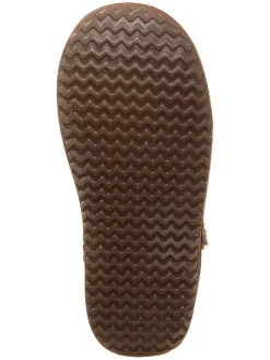 Leder-Winterstiefel in Dunkelrot