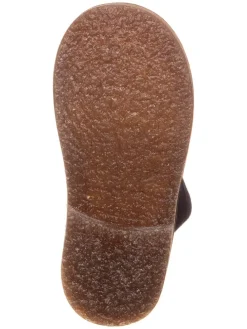 Leder-Winterstiefel in Dunkelblau