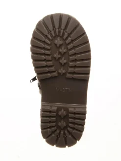 Leder-Winterstiefel in Dunkelblau