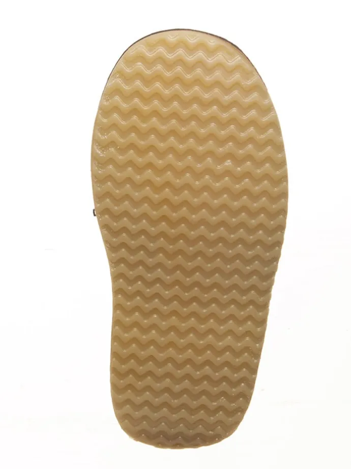 Leder-Winterstiefel in Dunkelblau