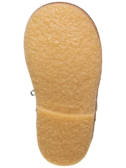 Leder-Winterstiefel in Dunkelblau