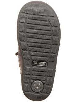 Leder-Winterstiefel in Grau