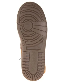 Leder-Winterstiefel in Hellbraun