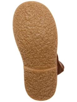 Leder-Winterstiefel in Hellbraun