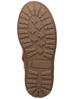 Leder-Winterstiefel in Rot