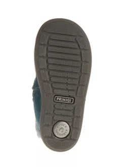 Leder-Winterstiefel in Türkis